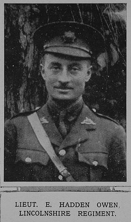 Owen E H Lt 3rd Lincolnshire Regiment The Illustrated London News 30th Jan 1915
