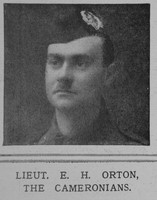 Orton E H Lt Cameronians The Illustrated London News 29th May 1915