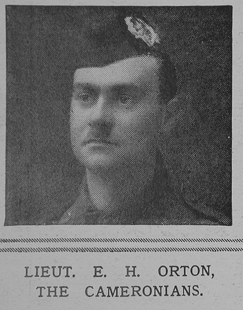 Orton E H Lt Cameronians The Illustrated London News 29th May 1915