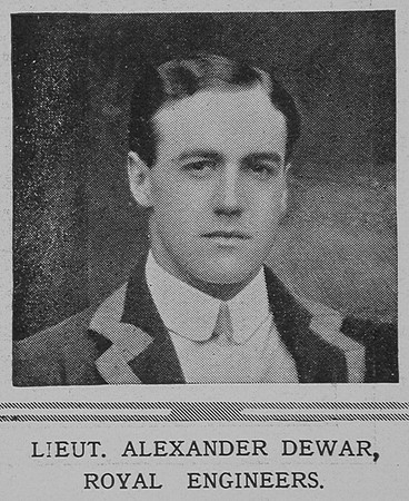 Dewar A Lt Royal Engineers The Illustrated London News 9th Jan 1915