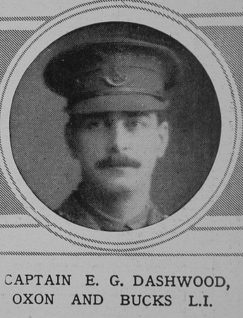 Dashwood E G Captain Oxford And Bucks Light Infantry The Illustrated London News 29th May 1915