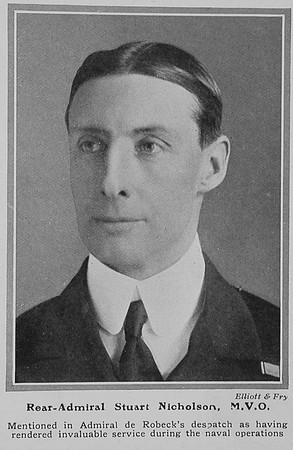 Nicholson S Rear Admiral MVO Royal Navy The Sphere 8th Jan 1915