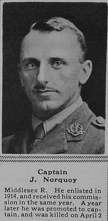 Norquoy J Captain 13th Middlesex Regt The Sphere 19th May 1917