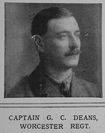 Deans G C Captain Worcestershire Regiment The Illustrated London News 29th May 1915