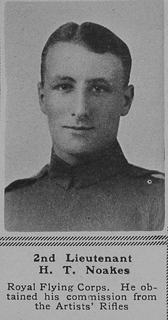 Noakes H T 2nd Lt RFC The Sphere 8th Sep 1917