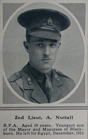 Nuttall A 2nd Lt RFA The Sphere 1st July 1916