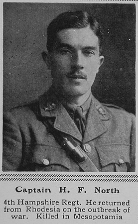 North H F Captain 4th Hants Regt The Sphere 4th Mar 1916