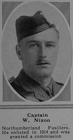 Nixon W Captain 20th Northumberland Fusiliers ((Tyneside Scottish) The Sphere 24th Feb 1917
