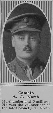 North A J Captain Northumberland Fusiliers The Sphere
