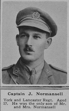 Normansell J Captain 13th York & Lancs Regt The Sphere 7th July 1917