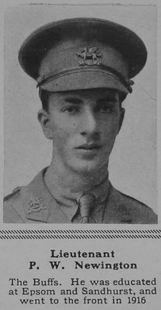 Newington P W Lt 1st East Kent Regt The Sphere 25th May 1918