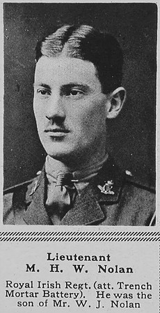 Nolan M H W Lt 1st R Irish Regt The Sphere 28th Apr 1917