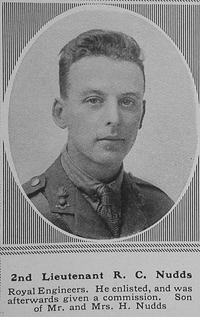 Nudds R C 2nd Lt Royal Engineers The Sphere 20th Apr 1918