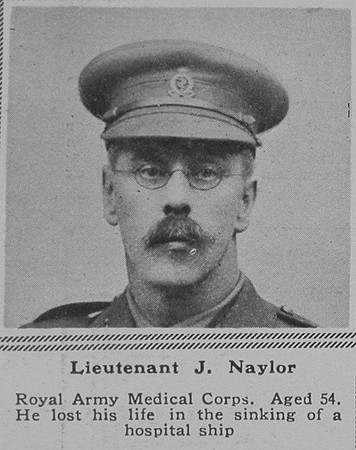 Naylor J Lt RAMC The Sphere 14th July 1917