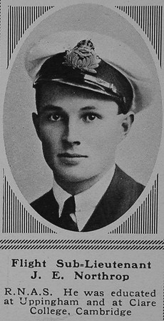 Northrop J E Flt Sub Lt RNAS The Sphere 14th Apr 1917