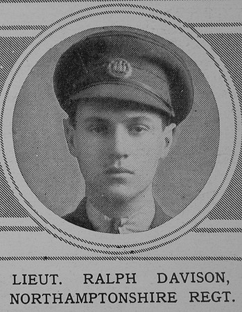Davison R Lt Northamptonshire Regiment The Illustrated London News 29th May 1915