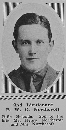 Northcroft P W C 2nd Lt Rifle Brigade The Sphere 17th Nov 1917