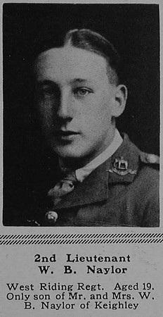 Naylor W B 2nd Lt 6th Duke of Wellington's (West Riding Regiment) The Sphere 9th Dec 1916