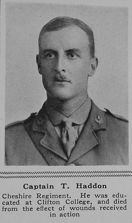 Haddon T Captain 7th Cheshire Regt The Sphere 21st Sep 1918