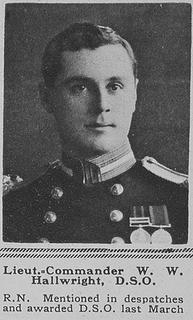 Hallwright W W Lt Comm DSO RN The Sphere 17th Nov 1917