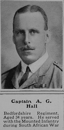Hall A G Captain Bedfordshire Regiment The Sphere 14th Nov 1914