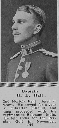 Hall H E Captain 2nd Norfolk Regt The Sphere 1st Jan 1916