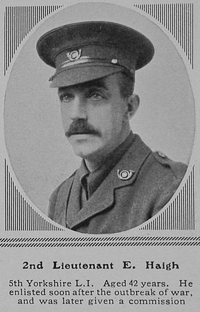 Haigh E 2nd Lt 5th KOYLI The Sphere 29th Jan 1916