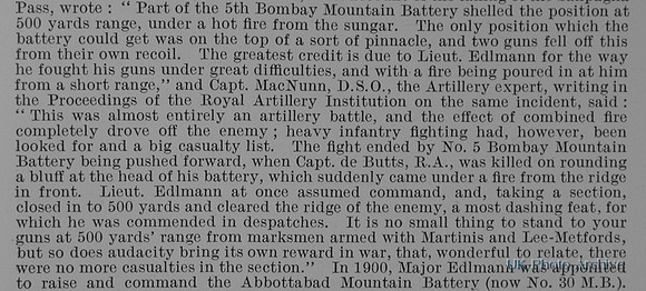 Edlmann E E Major DSO Royal Artillery Obit Part 2