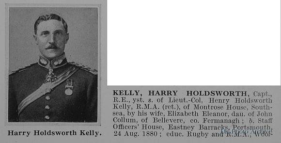 Kelly H H Captain Royal Engineers Obit Part 1