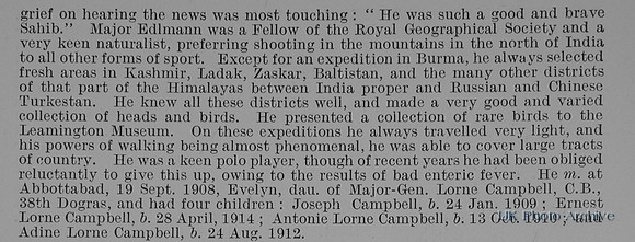 Edlmann E E Major DSO Royal Artillery Obit Part 4
