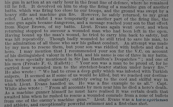 Evans T H Lt 3rd Australian Imperial Force Obit Part 2