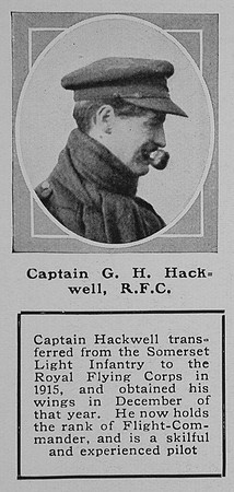 Hackwell G H Captain RFC The Sphere 9th Feb 1918