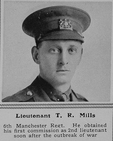 Mills T R Lt 6th Manchester Regt The Sphere 16th Oct 1915