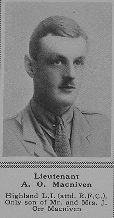 Macniven A O Lt RFC The Sphere 10th Nov 1917