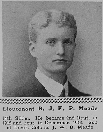Meade R J F P Lt Indian Army The Sphere 28th Aug 1915