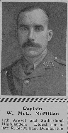 McMillan W McL Captain 11th A&S Highlanders The Sphere 23rd Oct 1915