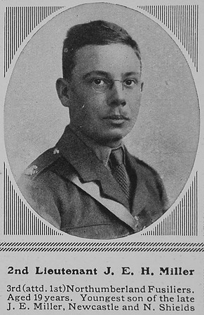 Miller J E H 2nd Lt 1st Northumberland Fusiliers The Sphere 18th Mar 1916