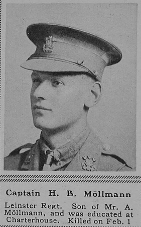 Mollmann H B Captain 4th Leinster Regiment The Sphere 10th Mar 1917