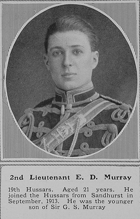 Murray E D 2nd Lt 19th Hussars The Sphere 21st Nov 1914