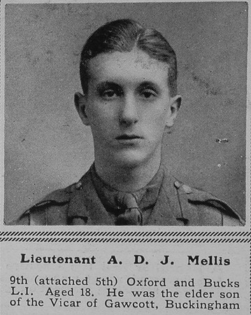 Mellis A D J Lt 5th Oxford & Bucks LI The Sphere 4th Dec 1915