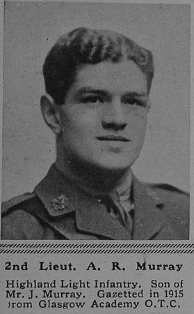 Murray A R 2nd Lt 4th Attd 17th Highland Light Infantry The Sphere 27th Jan 1917