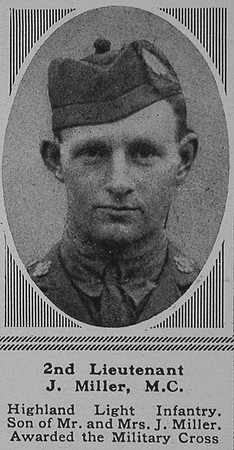 Miller J 2nd Lt MC The Sphere 20th Sep 1917