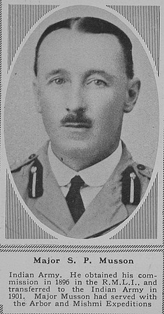 Musson S P Major Indian Army The Sphere 21st July 1917