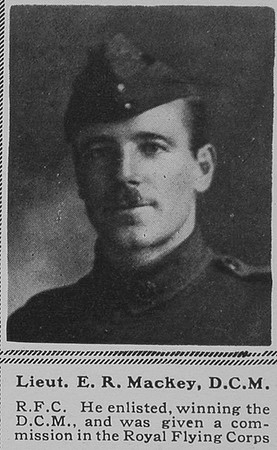 Mackey E R Lt DCM RFC The Sphere 9th Jun 1917