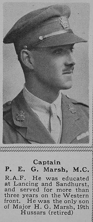 Marsh P E G Captain MC RFC The Sphere 8th Feb 1919