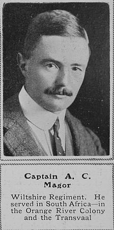 Magor A C Captain Wiltshire Regiment The Sphere 31st Oct 1914