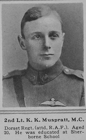 Muspratt K K 2nd Lt RFC The Sphere 20th July 1918