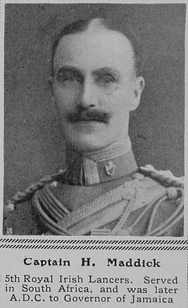 Maddick H Captain 5th Lancers The Sphere 27th Nov 1915