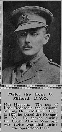 Mitford C Major The Hon DSO 10th Hussars The Sphere 12th Jun 1915
