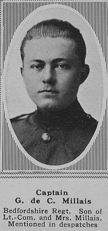 Millais G de C Captain 1st Beds Regt The Sphere 28th Sep 1918